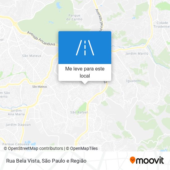 Rua Bela Vista mapa