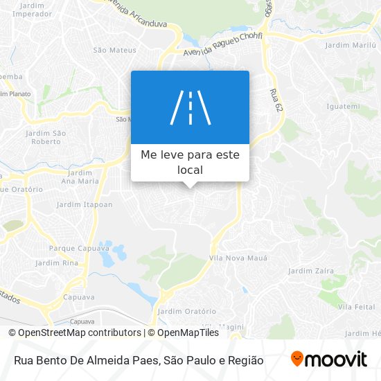 Rua Bento De Almeida Paes mapa