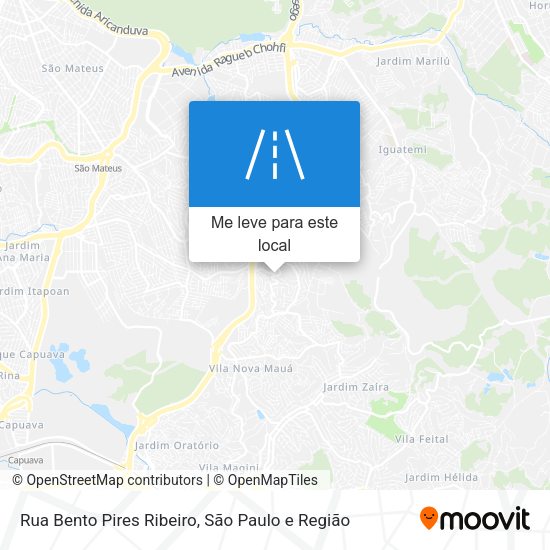 Rua Bento Pires Ribeiro mapa