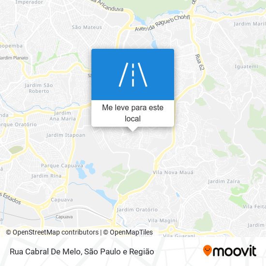 Rua Cabral De Melo mapa