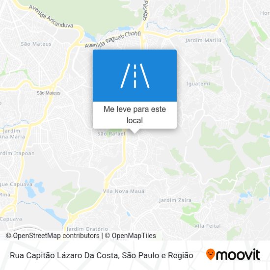 Rua Capitão Lázaro Da Costa mapa