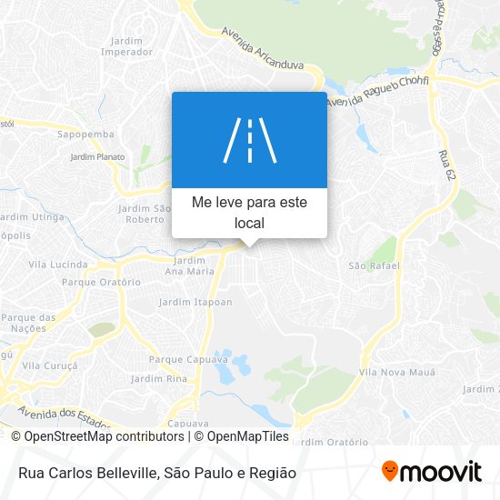 Rua Carlos Belleville mapa