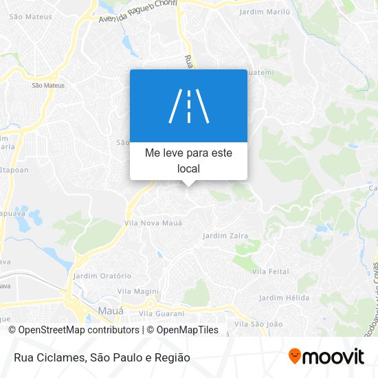 Rua Ciclames mapa