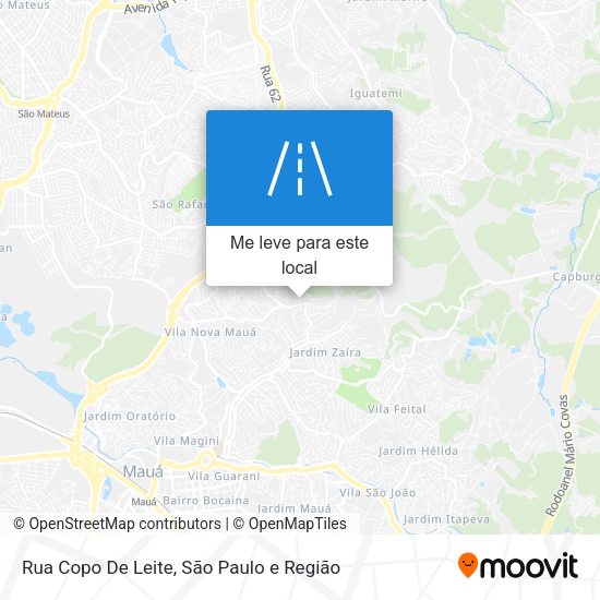 Rua Copo De Leite mapa