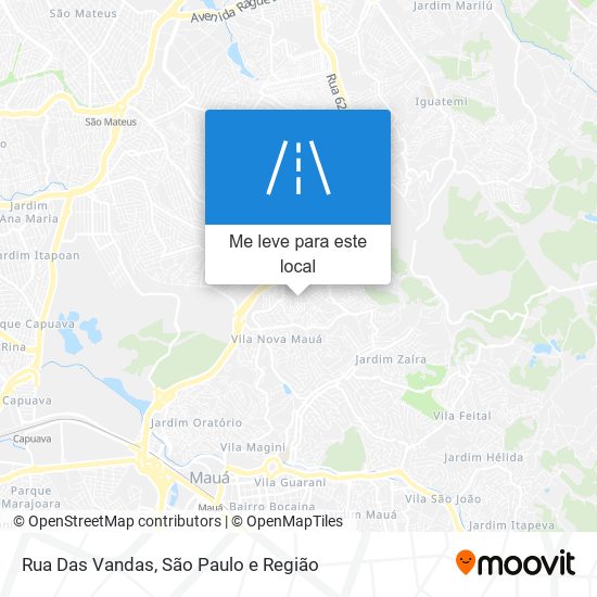 Rua Das Vandas mapa