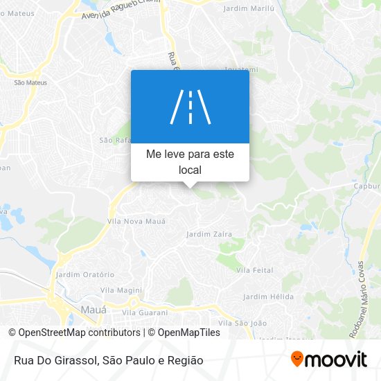 Rua Do Girassol mapa