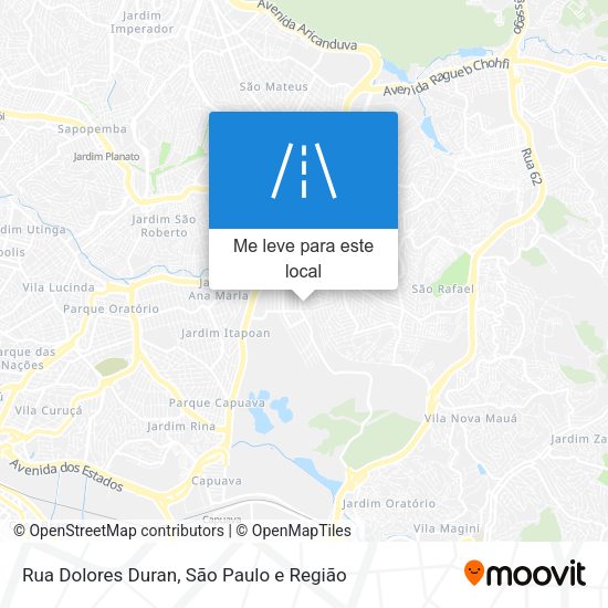 Rua Dolores Duran mapa