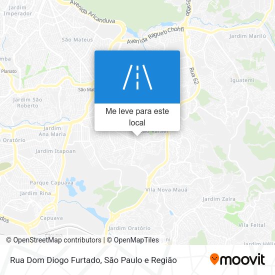Rua Dom Diogo Furtado mapa