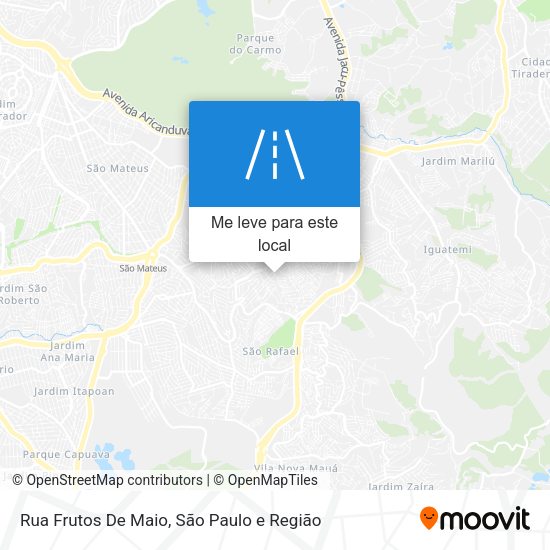 Rua Frutos De Maio mapa