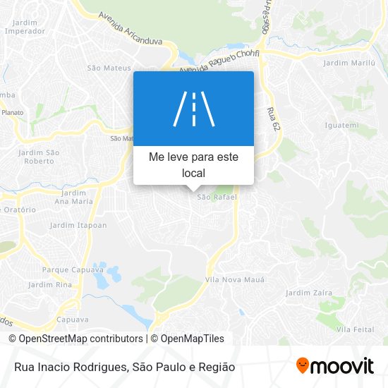 Rua Inacio Rodrigues mapa