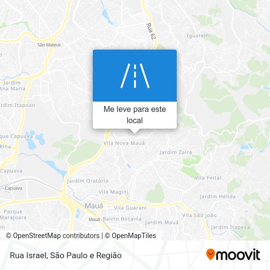 Rua Israel mapa