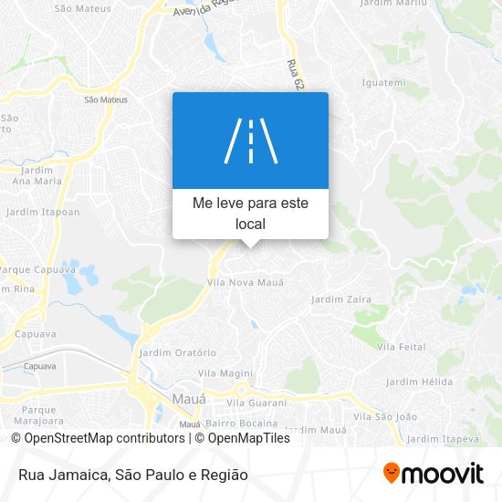 Rua Jamaica mapa