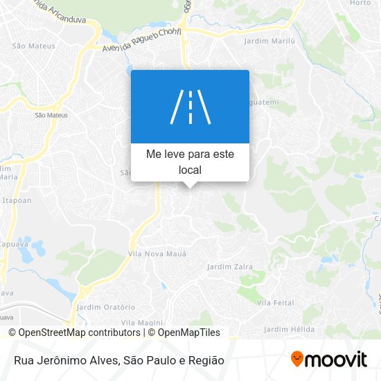 Rua Jerônimo Alves mapa