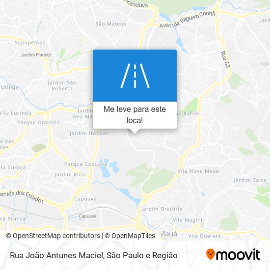 Rua João Antunes Maciel mapa