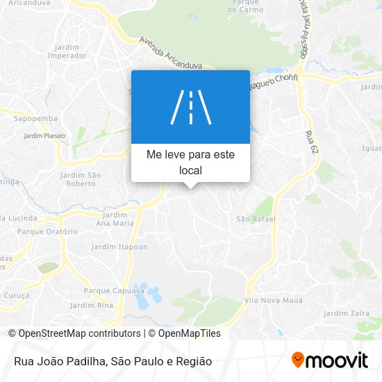 Rua João Padilha mapa