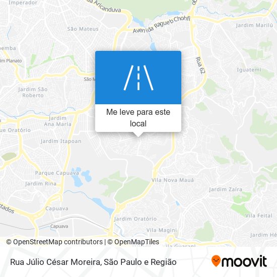 Rua Júlio César Moreira mapa