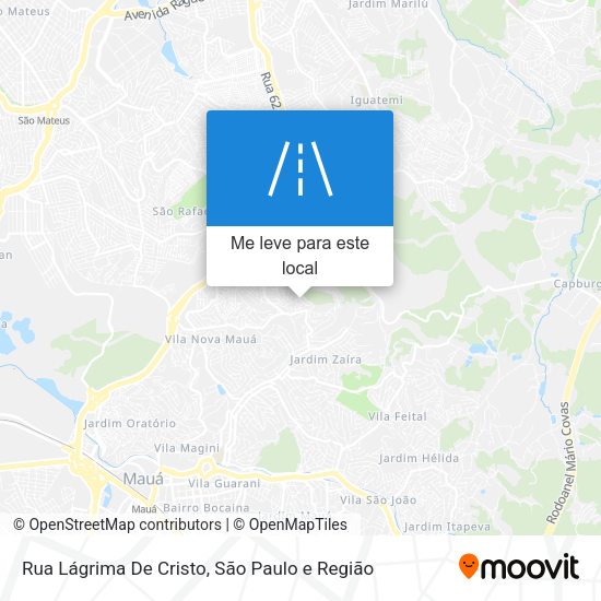Rua Lágrima De Cristo mapa