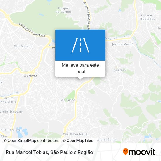 Rua Manoel Tobias mapa