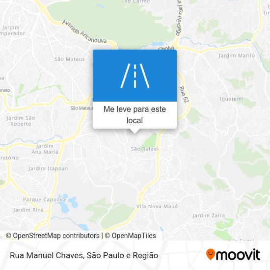 Rua Manuel Chaves mapa