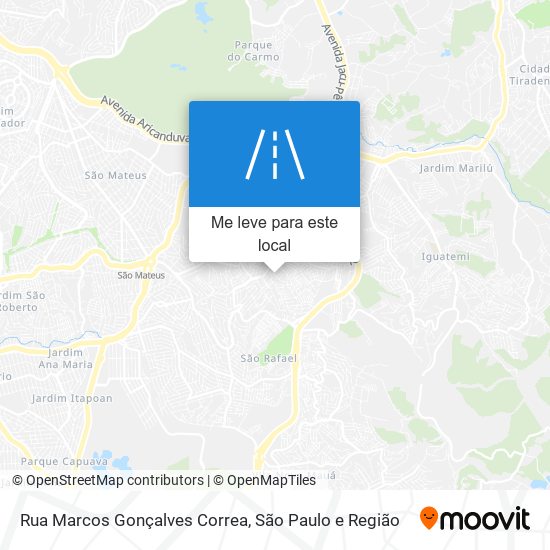 Rua Marcos Gonçalves Correa mapa