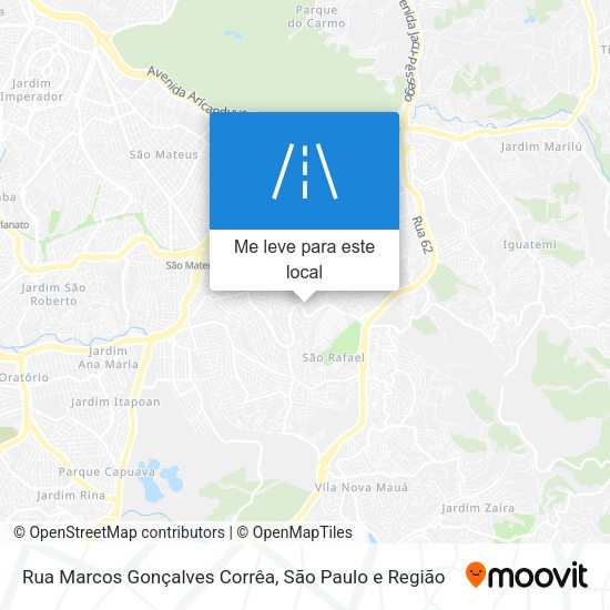 Rua Marcos Gonçalves Corrêa mapa