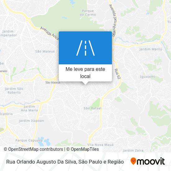 Rua Orlando Augusto Da Silva mapa