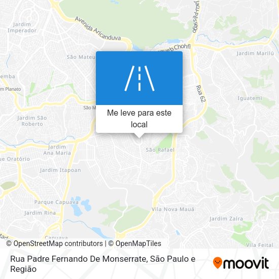 Rua Padre Fernando De Monserrate mapa