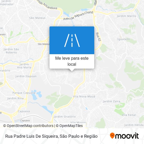 Rua Padre Luís De Siqueira mapa