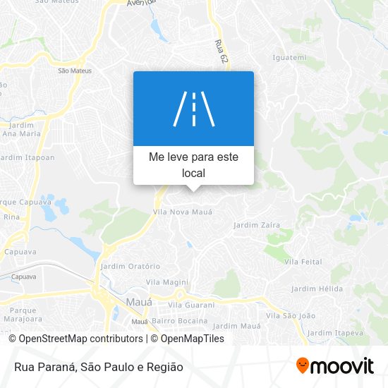 Rua Paraná mapa
