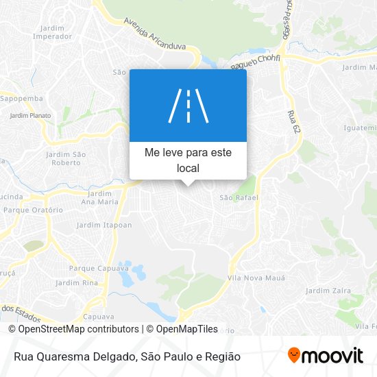 Rua Quaresma Delgado mapa