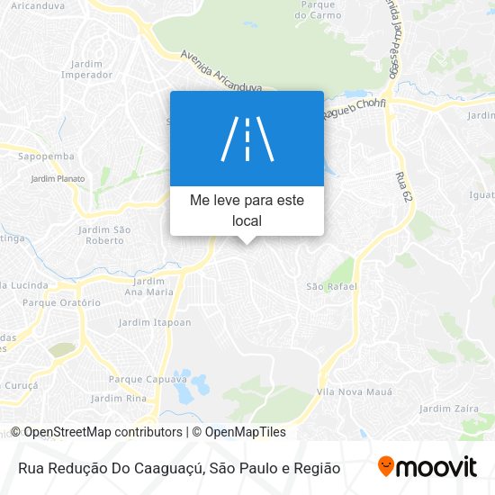 Rua Redução Do Caaguaçú mapa