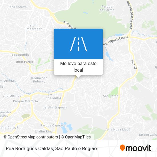 Rua Rodrigues Caldas mapa