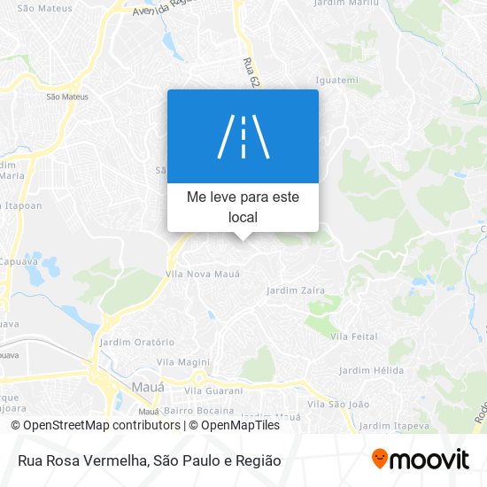 Rua Rosa Vermelha mapa