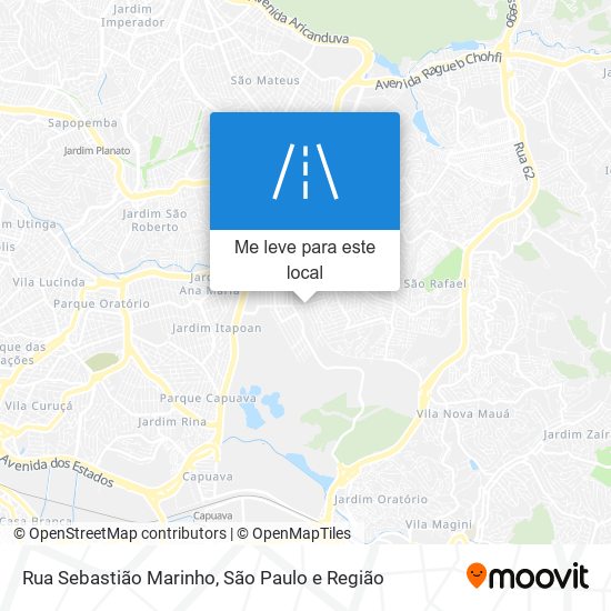 Rua Sebastião Marinho mapa