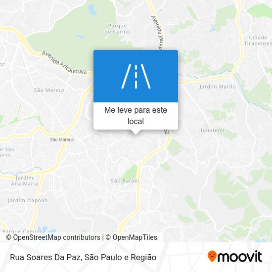 Rua Soares Da Paz mapa