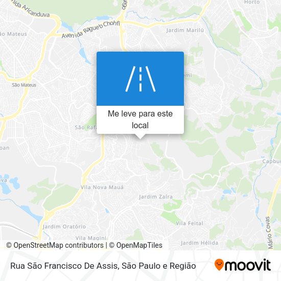 Rua São Francisco De Assis mapa