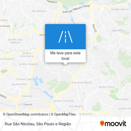 Rua São Nicolau mapa