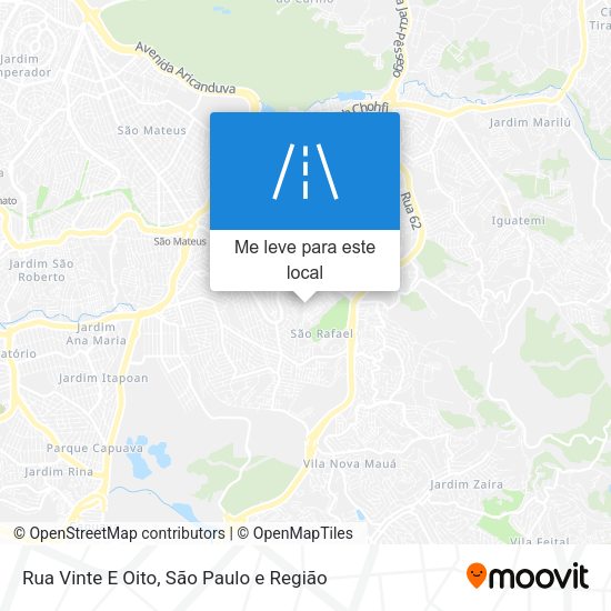 Rua Vinte E Oito mapa