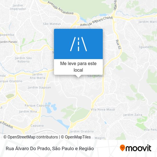 Rua Álvaro Do Prado mapa