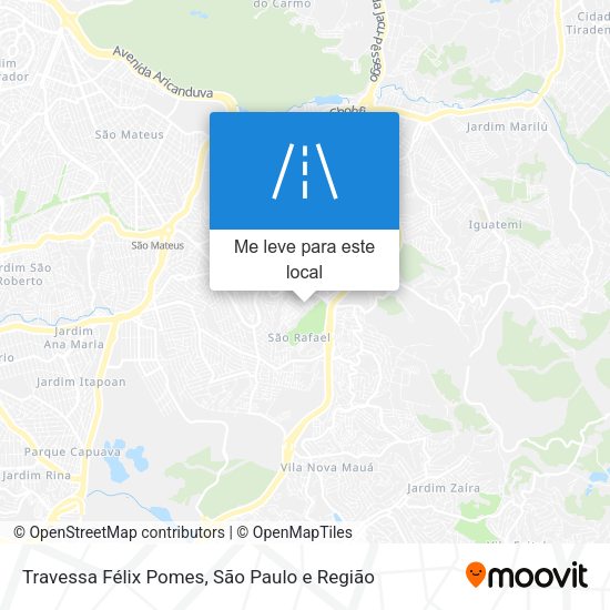 Travessa Félix Pomes mapa