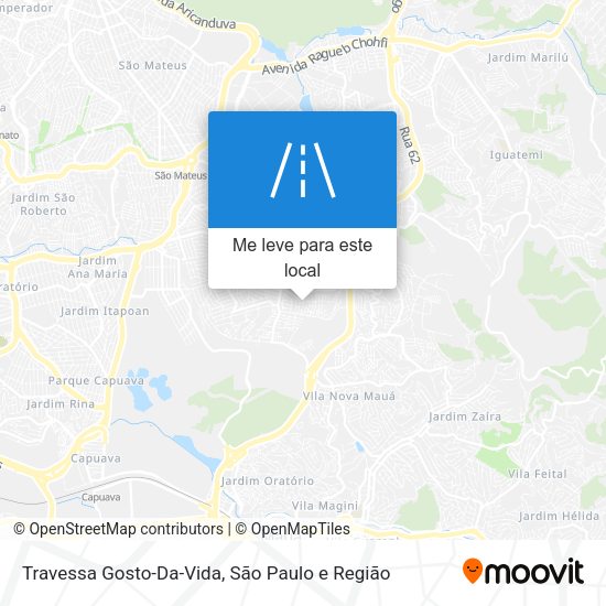 Travessa Gosto-Da-Vida mapa