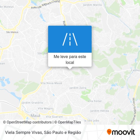 Viela Sempre Vivas mapa