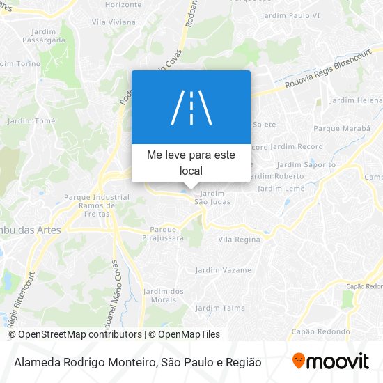 Alameda Rodrigo Monteiro mapa