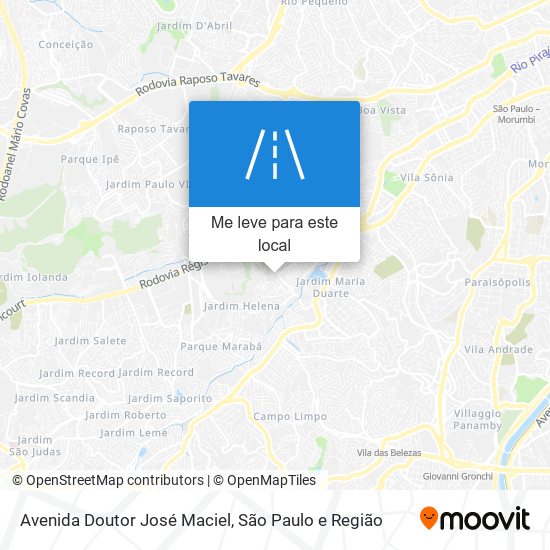 Avenida Doutor José Maciel mapa