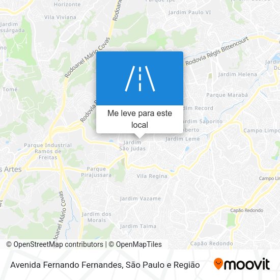 Avenida Fernando Fernandes mapa