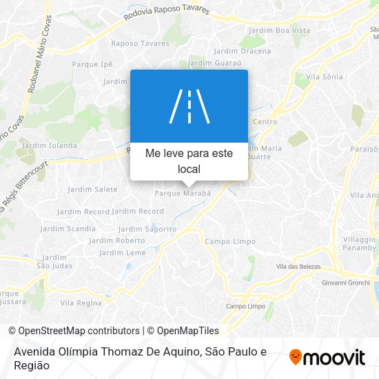 Avenida Olímpia Thomaz De Aquino mapa