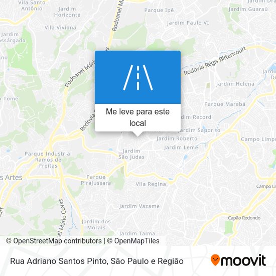 Rua Adriano Santos Pinto mapa