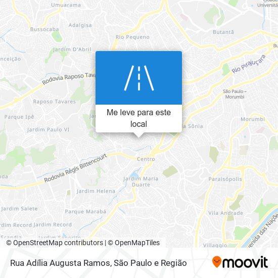 Rua Adília Augusta Ramos mapa