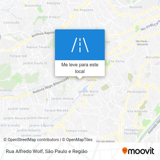 Rua Alfredo Wolf mapa