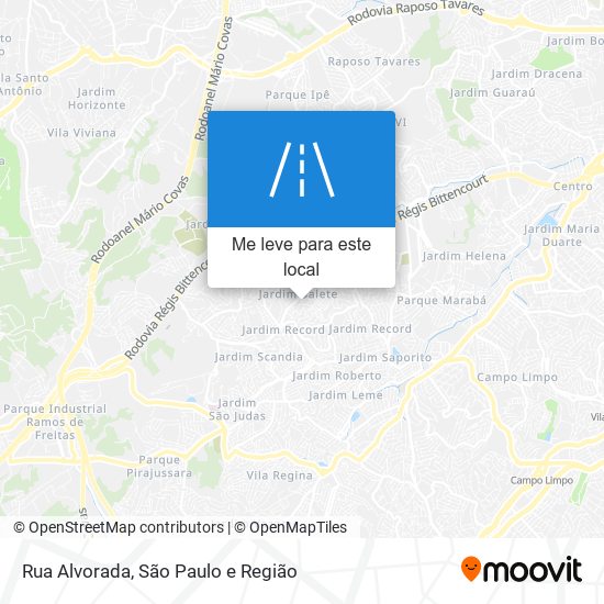 Rua Alvorada mapa